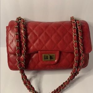 Red leather purse (brand new)